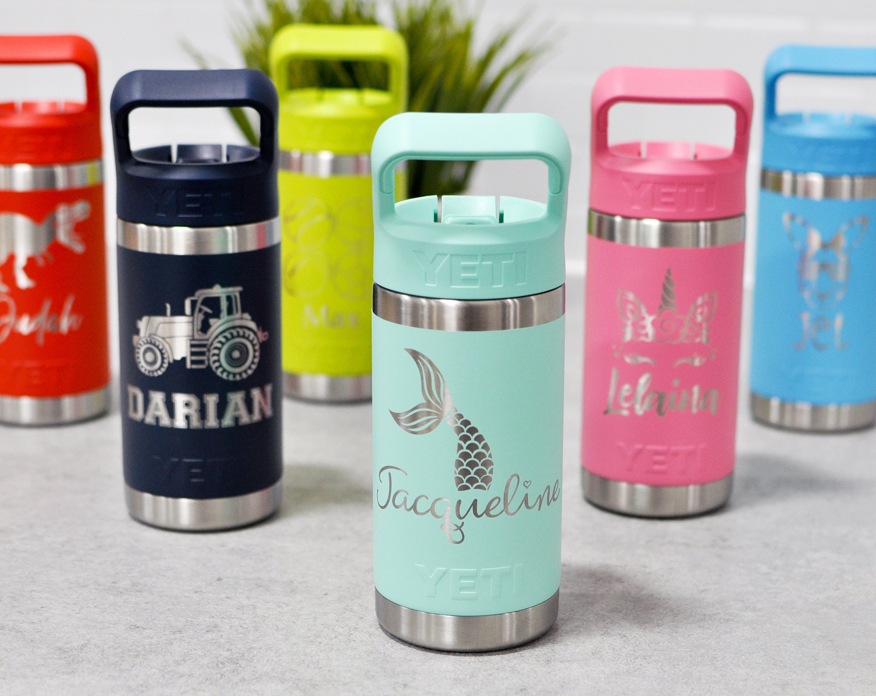 Personalized Kids YETI Water Bottle Custom Kids Water Bottle Personalized  Tumbler for Kids 12 Oz Stainless Steel Kids Insulated Cup 