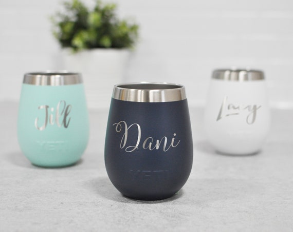 personalized yeti wine tumbler