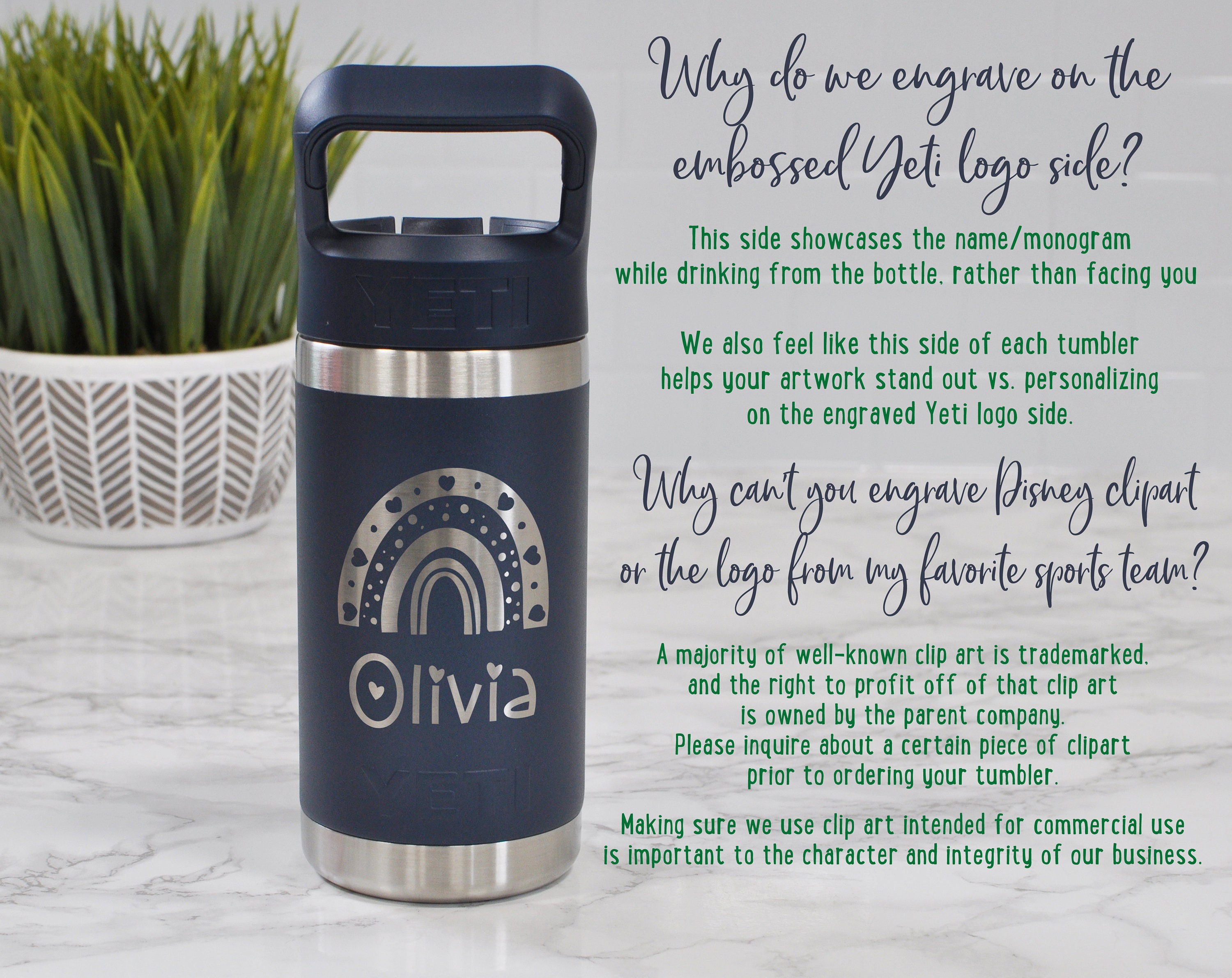 PERSONALIZED Authentic 12 oz Yeti Kids Bottle - LASER ENGRAVED -  ImpressMeGifts