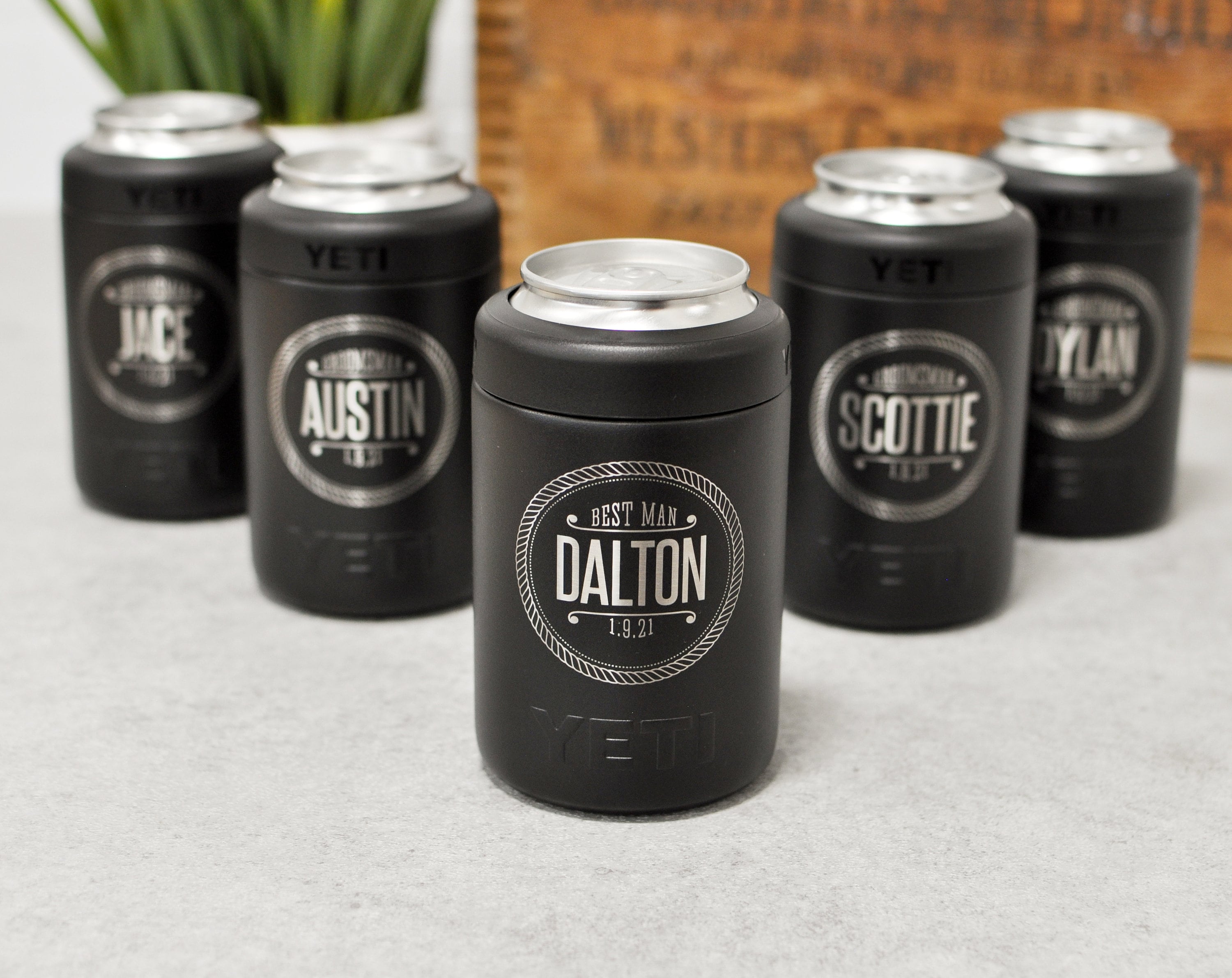 engraved yeti colster