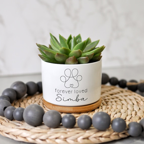 Pet Garden Memorial, Custom Flower Pot, Pet Memorial Planter, Dog Remembrance Gift