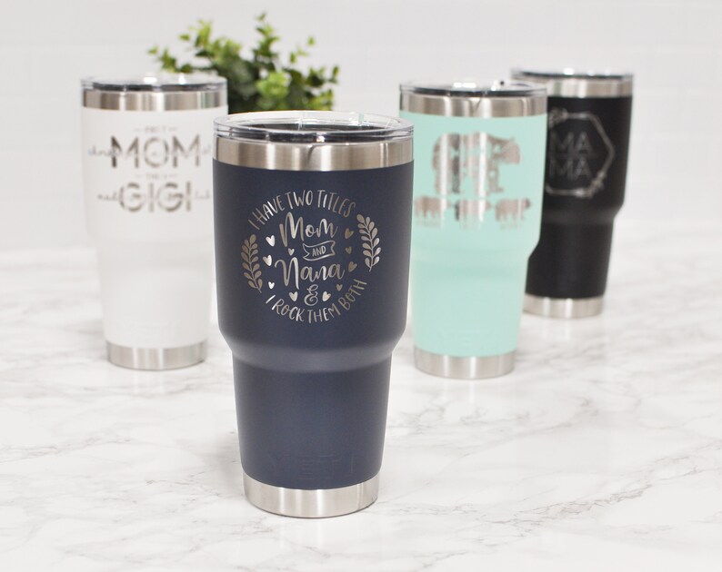 Personalized Yeti for Mom Mother's Day Tumbler Grandma Etsy