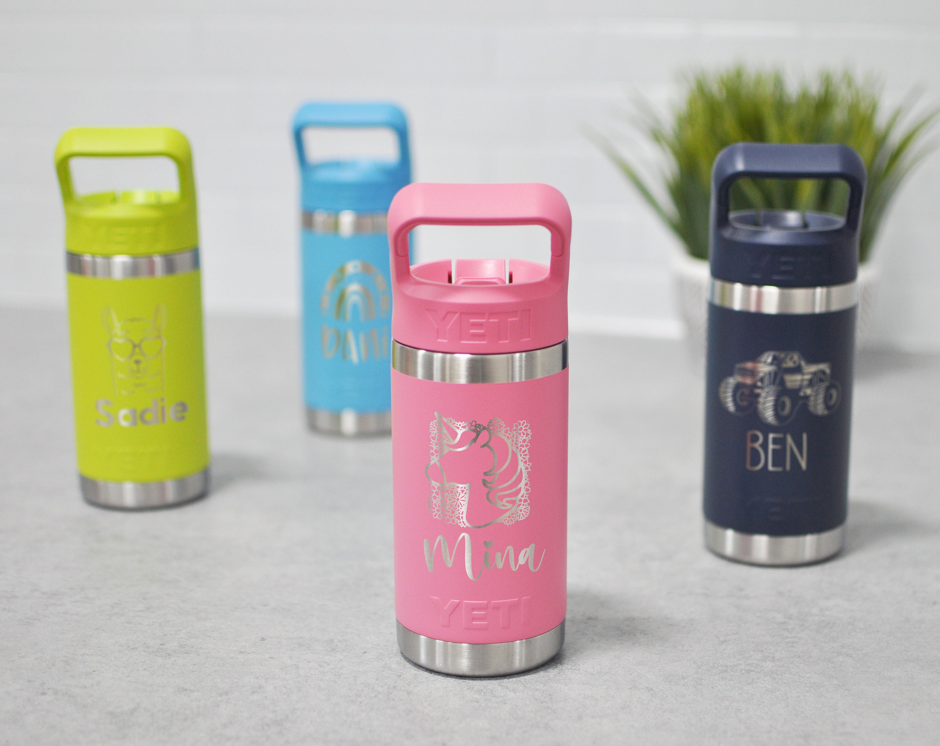 Personalized Kids YETI Water Bottle Engraved Yeti Jr Rambler Custom Kids  Yeti 