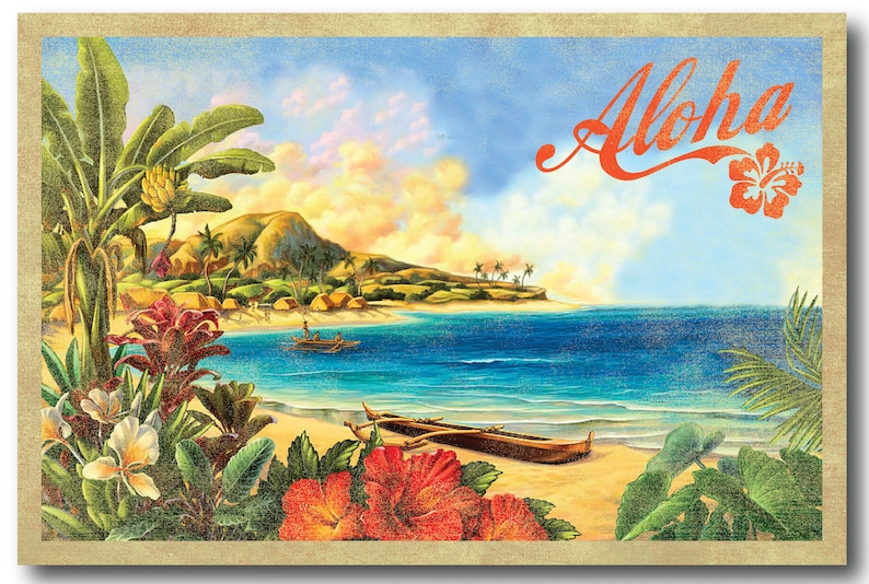 Aloha Birthday Postcards 100