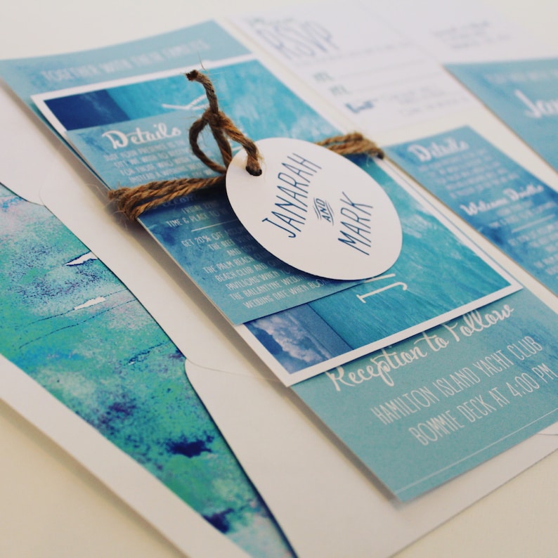 Destination Wedding Invitation Suite 100 Etsy
