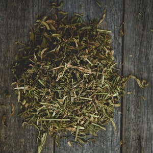 GAUDE- Réseda luteola - dried and cut plant - vegetable dye - natural dye - yellow and khaki green - 100g