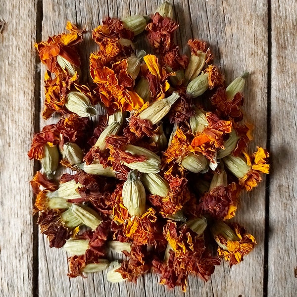 Marigolds - dried flowers - Tagetes patula - 50g, 100g, 250g