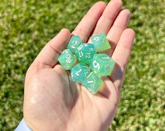 Glitzernder Meerschaum - Handgefertigter Polyedrischer Würfel