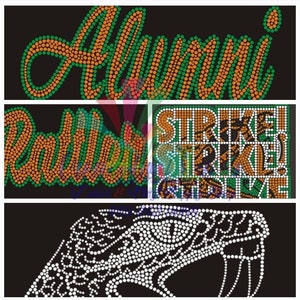 FAMU Rhinestone Transfers 4
