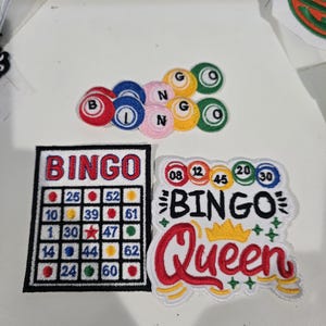 Bingo Iron On Patch
