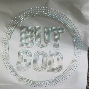 But God Bling Rhinestone Transfer