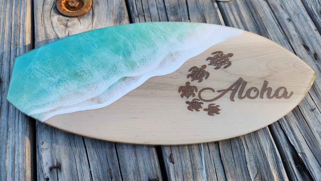 Ocean Themed Aloha Surfboard Wall Decor - Etsy