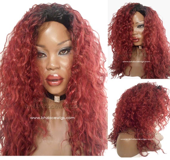 Sza Spanish Wavy 3 4th Half Wig Blaze Wavy Red Wig Red Wavy Etsy
