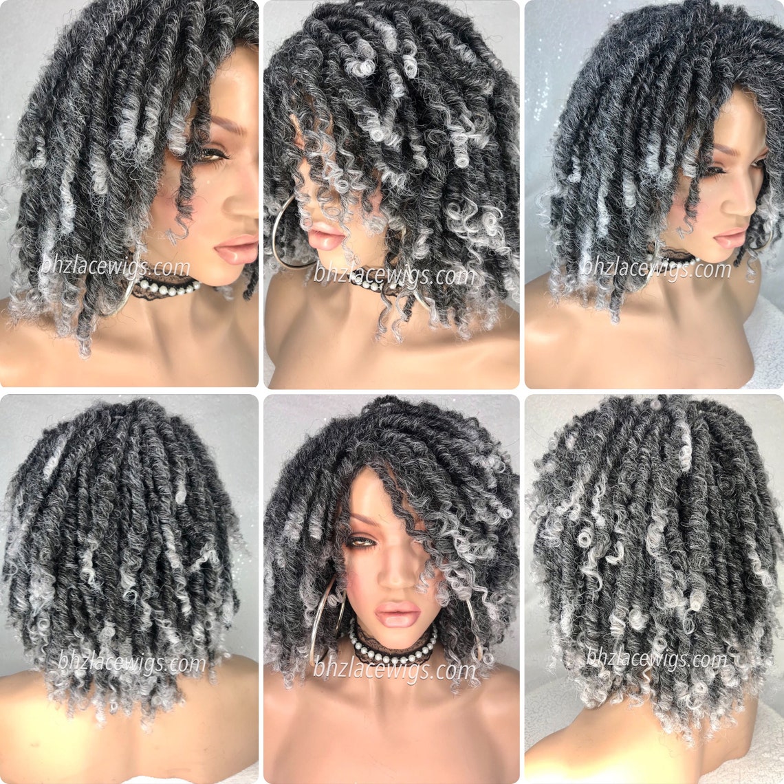 Gray Locs Salt and Pepper Locs Sister Loc Faux Locs Etsy