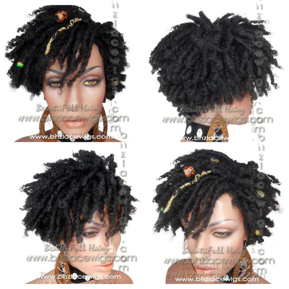 Zafira Full Cap Twist Out Wig Faux Locs Dreadlocks Fullcap Wig Etsy