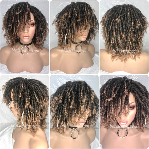 Kenyatta Full cap TWIST OUT wig faux locs dreads Lisa Bonet inspired Locs Braided Wigs | Faux Locs Wig  main image 3