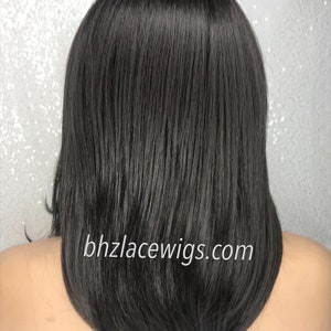 NEW First Lady Pre-plucked hairline Lace front wig sew-in weave feathered bob wig bob lace front wig lace wig bob lace wig black lace wig image 10