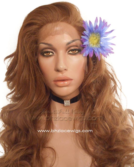 On Sale Honey Blonde Wig Body Curl Lace Front Wig Quintessa Etsy
