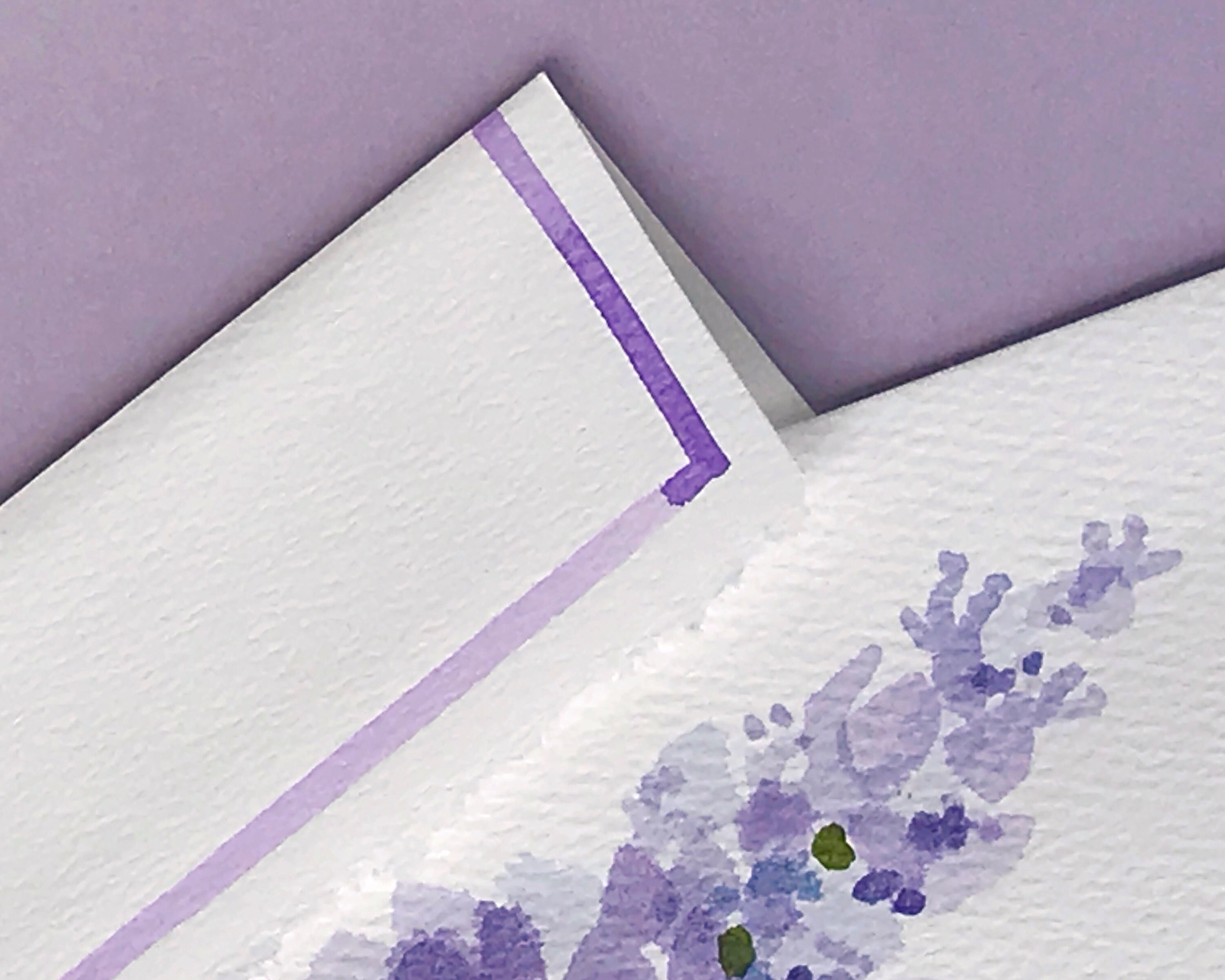 Hand Painted Watercolor Flower Note Card Set, Spring Stationery - Etsy