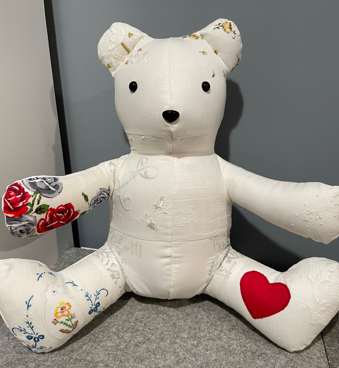 Customizable Patchwork Memory Bear - Etsy