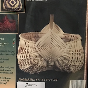 Egg Basket Weaving Kit, Intermediate Level, Complete Basket Making Kit