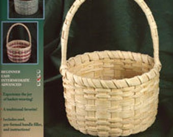 Country Round Basket Kit, Korbflechten, Korbherstellung Kits, Korbwaren, Korbhandwerk, Traditionelles Handwerk, Schilfversorgung, Korbmaterial