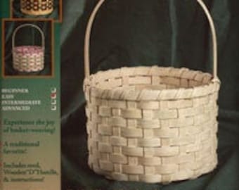 Basket Making Kit, Traditional Round Basket, Weaving Kit, Complete DIY