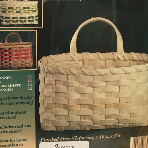 Egg Basket Weaving Kit Intermediate Level Complete Basket Etsy