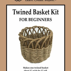 Twined Basket Kit for Beginners, Basket weaving kit, Traditional Craft Kit, Basket Twine, Basketry, Creative Craft Kit, Tween Gift,