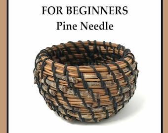 Pine Needle Basket Kits, Coiled Basket Kit For Beginners, Traditional Craft Kits, Basketry, Made in the USA, Basket Weaving Kit, Tween Gift