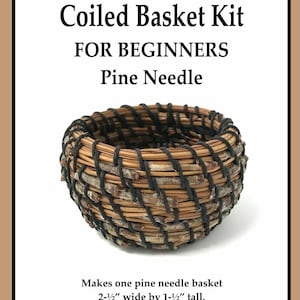 Pine Needle Basket Kits, Coiled Basket Kit For Beginners, Traditional Craft Kits, Basketry, Made in the USA, Basket Weaving Kit, Tween Gift