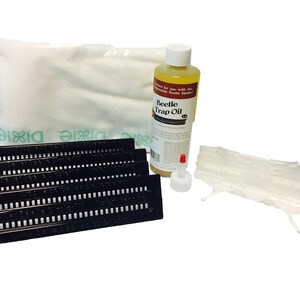 Small Hive Beetle Trap Kit for Bee Hives, Beekeeping Sample Hive Beetle Traps, Beetle Towels, Black Traps, Beetle Jail, Attractant Oil