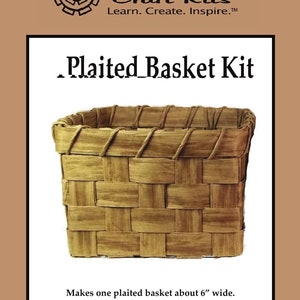 Plaited Basket Kit, Basket weaving kit, Traditional Craft Kit, Basket Pleating, Basketry, Creative Craft Kit, Tween Gift,
