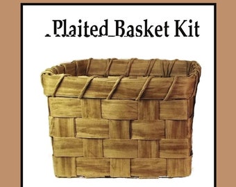 Plaited Basket Kit, Basket weaving kit, Traditional Craft Kit, Basket Pleating, Basketry, Creative Craft Kit, Tween Gift,