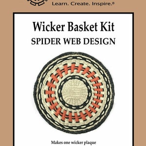 Spider Web Design Wicker Basket Kit, Basket weaving kit, Traditional Craft Kit, Woven Wicker work, Basketry, Creative Craft Kit, Tween Gift,