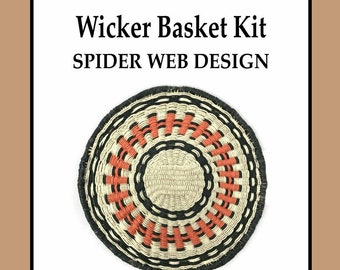 Spinnennetz Design Korb Korb Kit, Korb Weben Kit, Traditionelles Handwerk Kit, Gewebtes Korb, Kreatives Bastelset, Tween Geschenk,