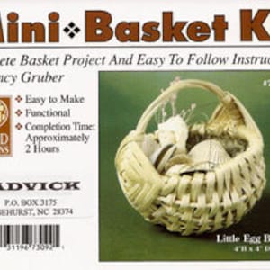 Little Egg Basket Complete Basket Weaving Kit