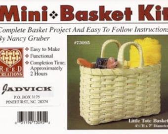 Mini Basket Kit for Beginners, Weaving Kit, Traditional DIY
