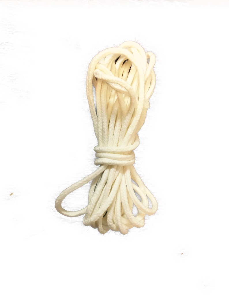 Square Braided Wick for Beeswax Candles, Pillar Candle Wick, All Natural Wick image 1