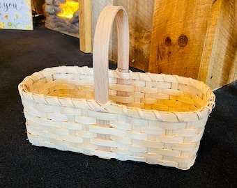 DIY Basket Weaving Kit, Beginner Rectangular Market Basket Kit, Basket Making Kit, Basketry, Wicker, Crafters Kit, Teen Gift, Christmas Gift