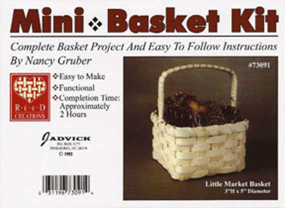 Market Basket Kit Basket Weaving Supplies With Basic Instructions Market  Basket Weaving Beginner Basket Weaving Kit: Market Basket 