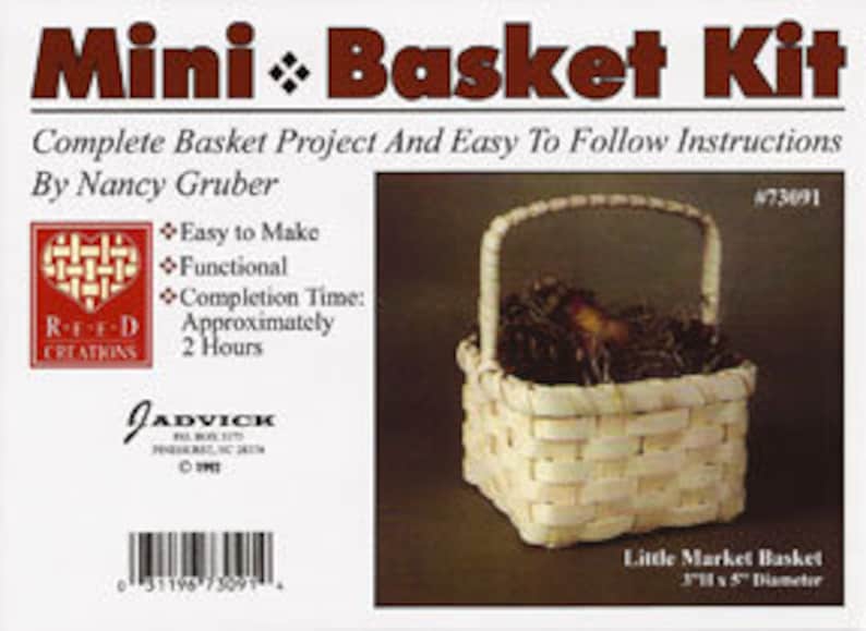 Mini Market Basket Weaving Kit Basket Making Kit Beginner Etsy