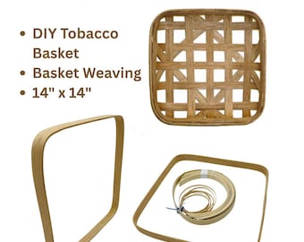 DIY Weave Your Own Tobacco Basket, Complete Basket Weaving Kit , Make Your Own
