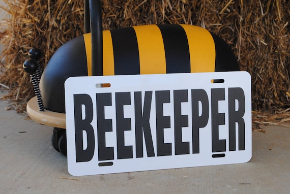 BEEKEEPER License Plates, Perfect Beekeeper Gift, Father's Day, Mother's Day, Beekeeping, Honey Bee, Gift for him, gift for her, Christmas