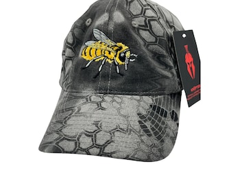 Honey Bee Kryptek Camouflage Baseball Cap