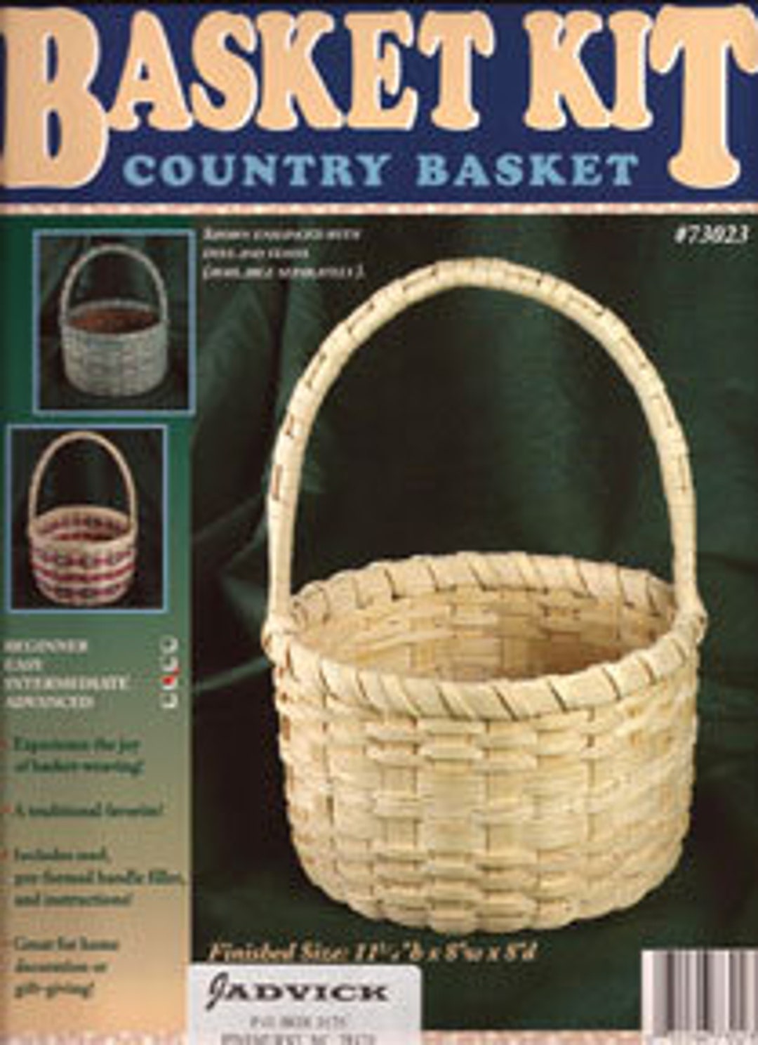 Country Round Basket Kit, Basket Weaving, Basket Making Kits, Basketry