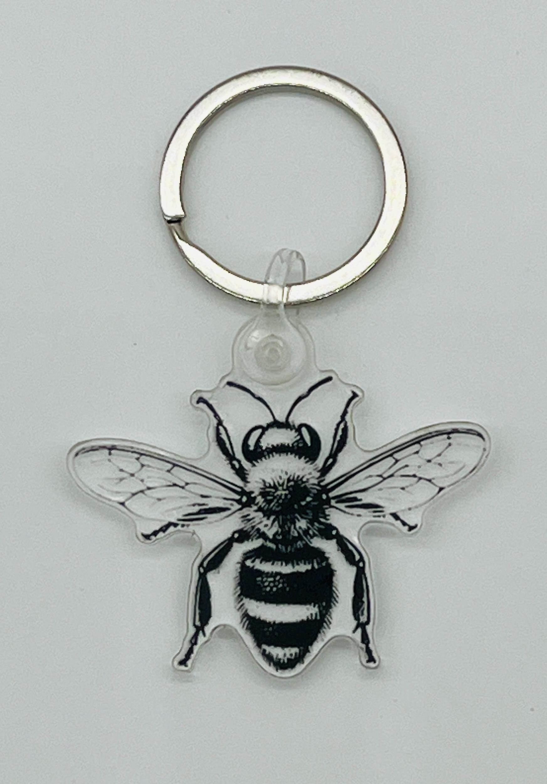 NEWEI Portachiavi Ape In Acrilico Con Barattolo Di Miele – Accessorio Carino Per Chiavi E Borsa