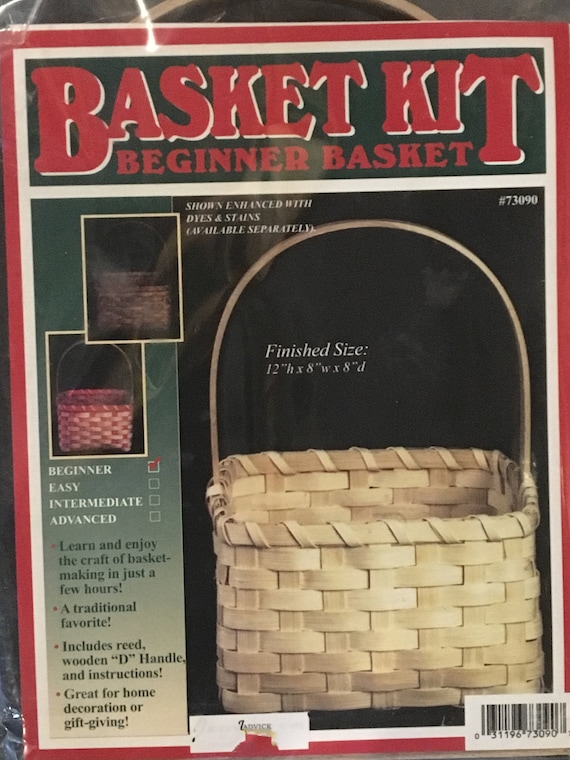 Little Market Basket Weaving Kit, Basket Making, Weaving Supplies, Reed,  Pattern