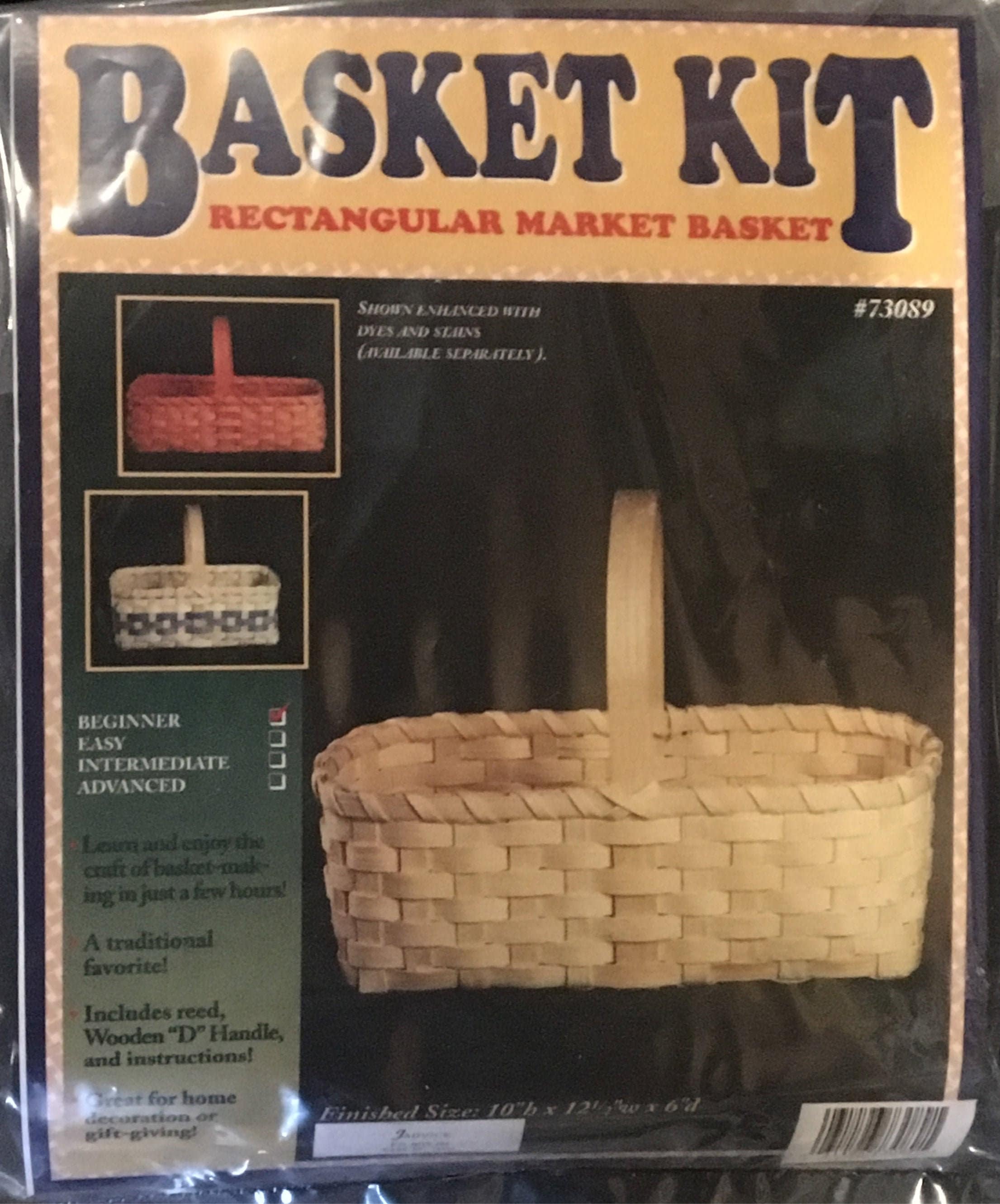 Beginner Rectangular Market Basket Kit Weaving Kit Basket Etsy