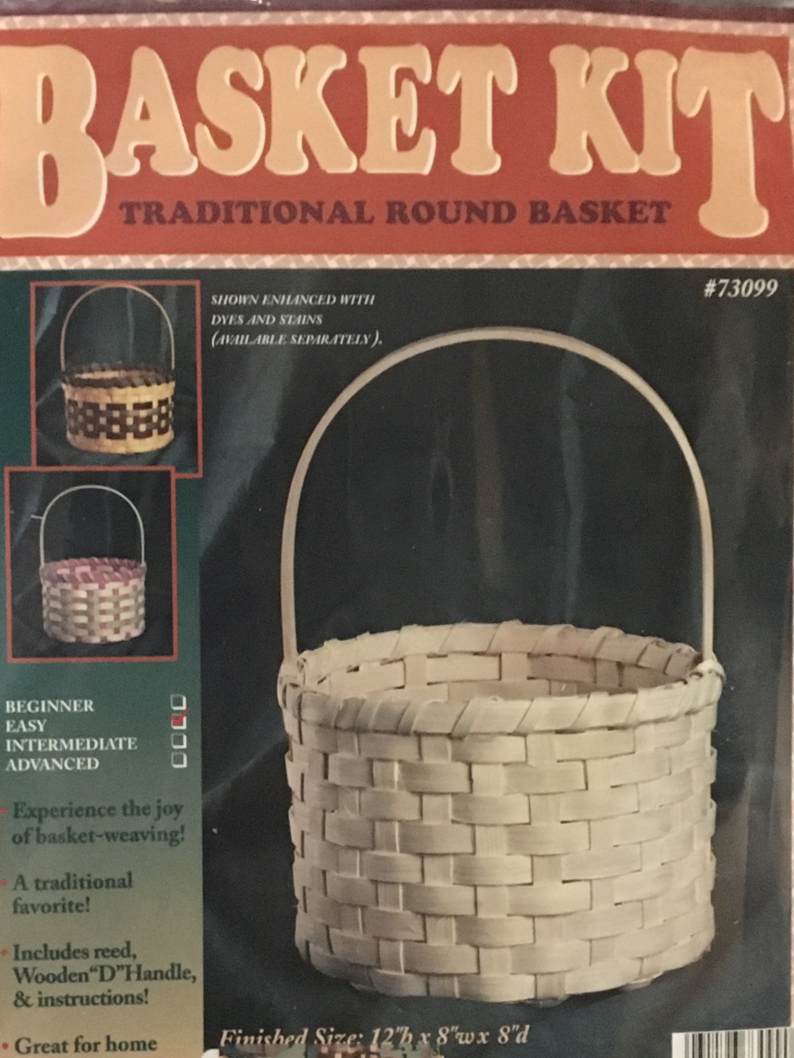 Basket Making Kit Traditional Round Basket Weaving Kit Etsy